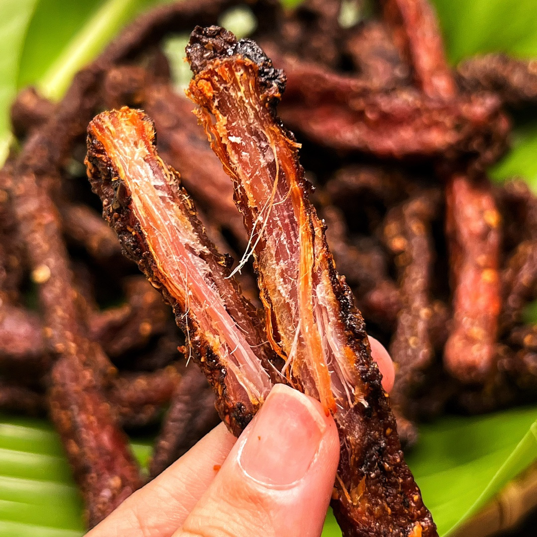 云南普洱特产即食猪干巴麻辣口味可直接吃