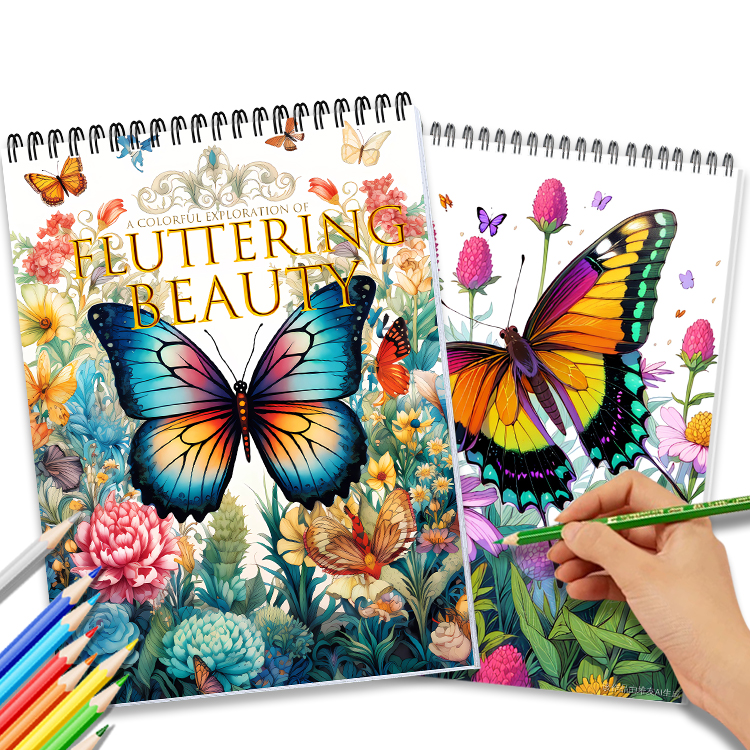 疗愈幻想蝴蝶系列成人减压绘画涂色书创意diy涂鸦上色着色填色本