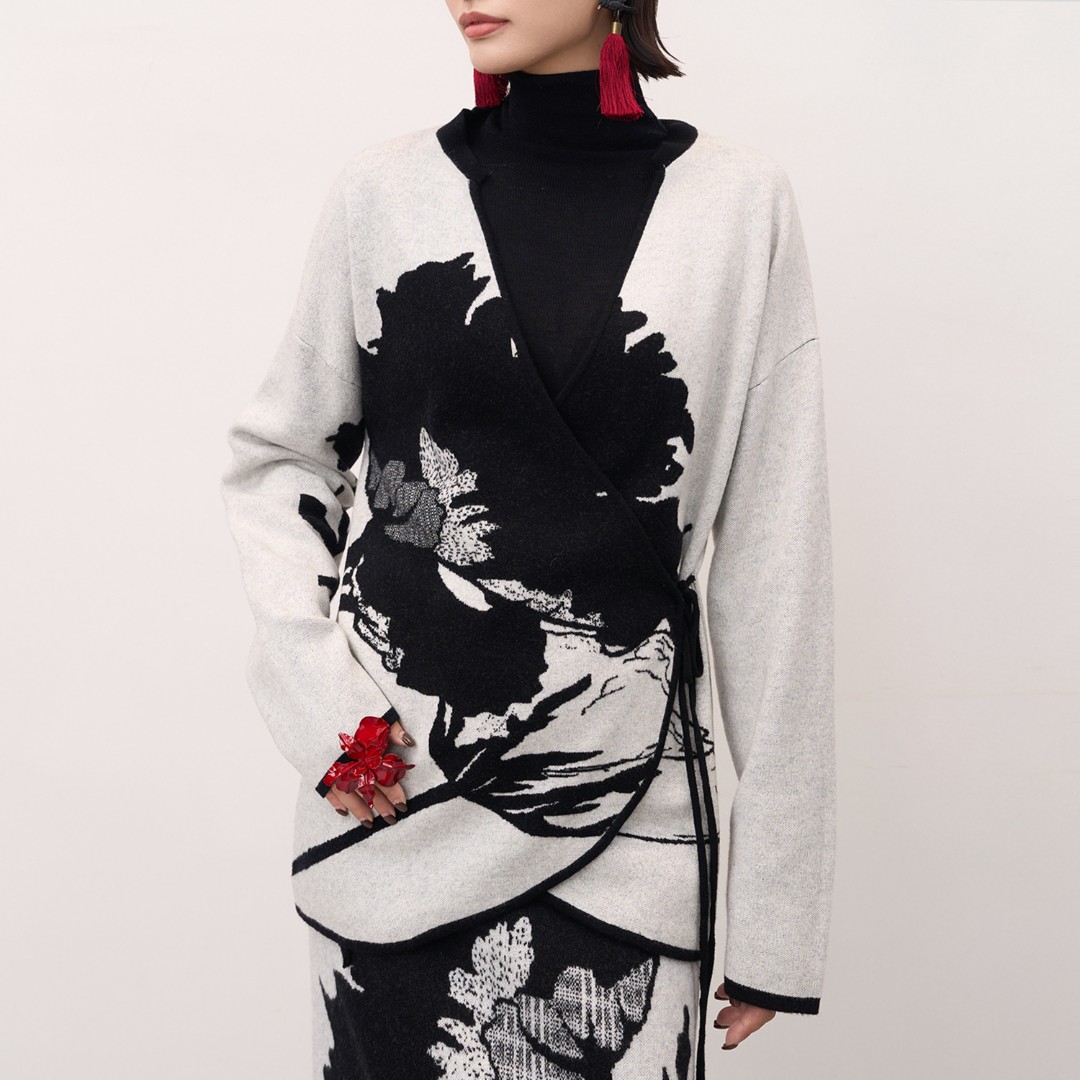 【公主高定】100%羊毛提花外套5501312