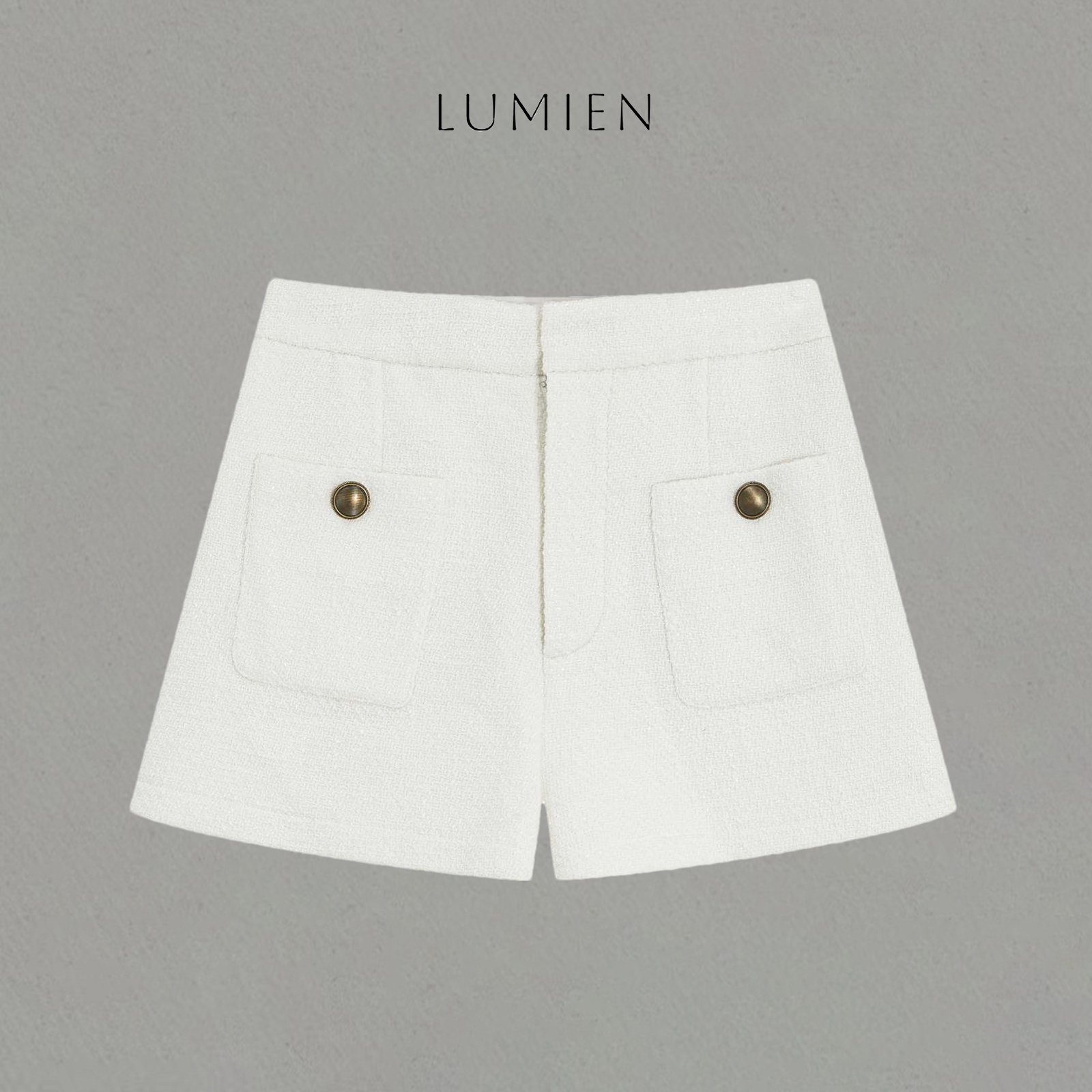 【LUMIEN】法式小香风短裤肌理感休闲百搭显瘦微a打底裤LX5DUU126