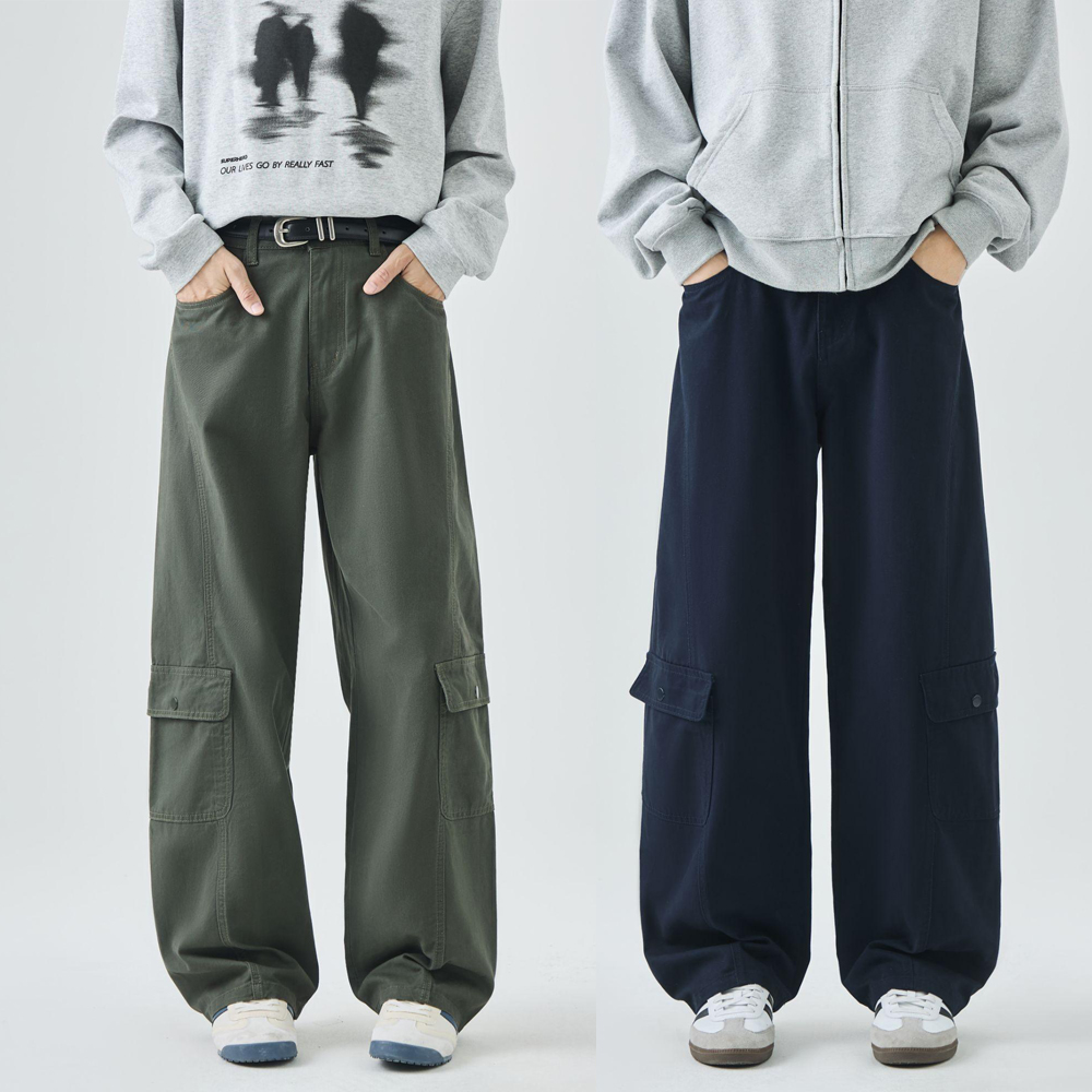 2025新款早秋工装裤男女情侣长裤直筒宽松ins潮牌美式薄款休闲裤