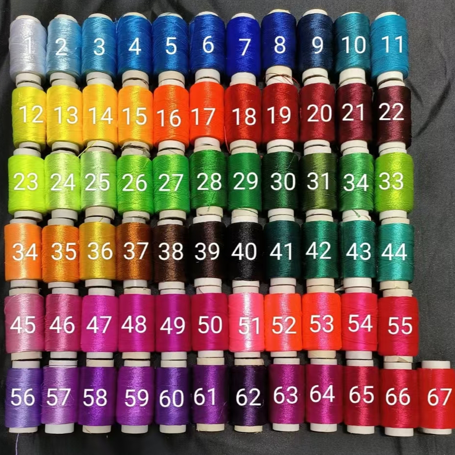 冰丝绣花线少数民族绣花线固体绣花线