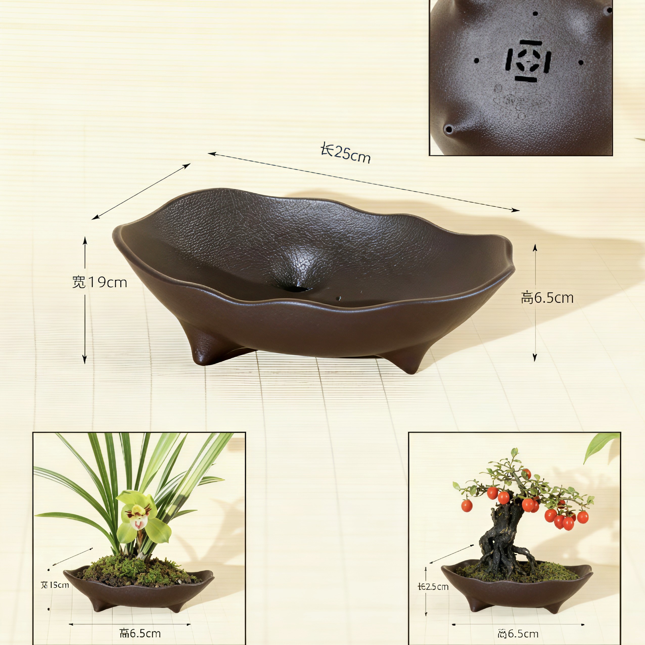 异形盆，加厚树脂盆景盆，源头厂家一手货源花盆塑料清仓捡漏大号