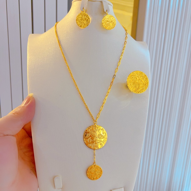 钛钢项链 376时尚新款休闲百搭金子同款简约巴达木款式