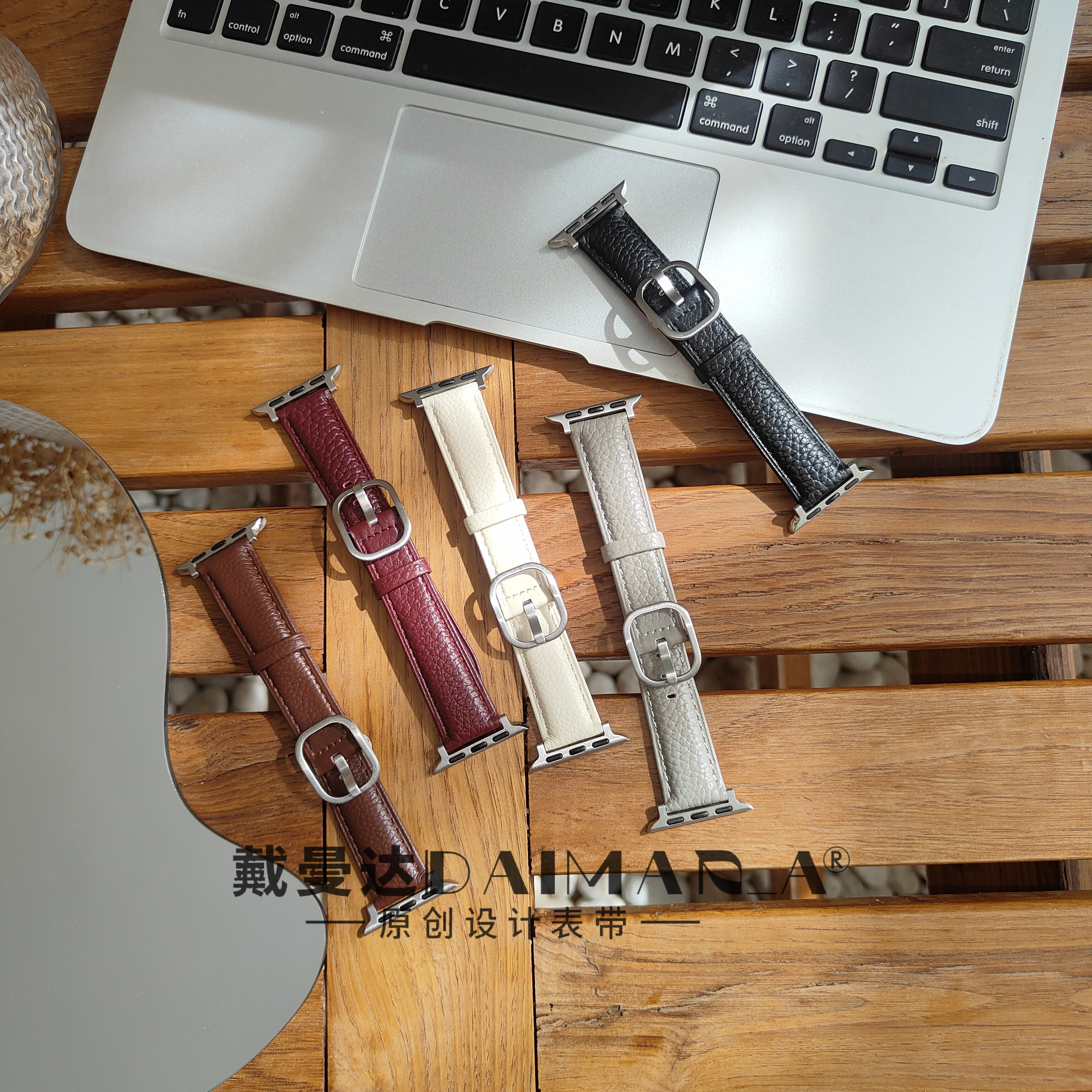 适用于appleiWatchs11真皮腕带苹果s10经典薄款牛皮42m高级氛围感