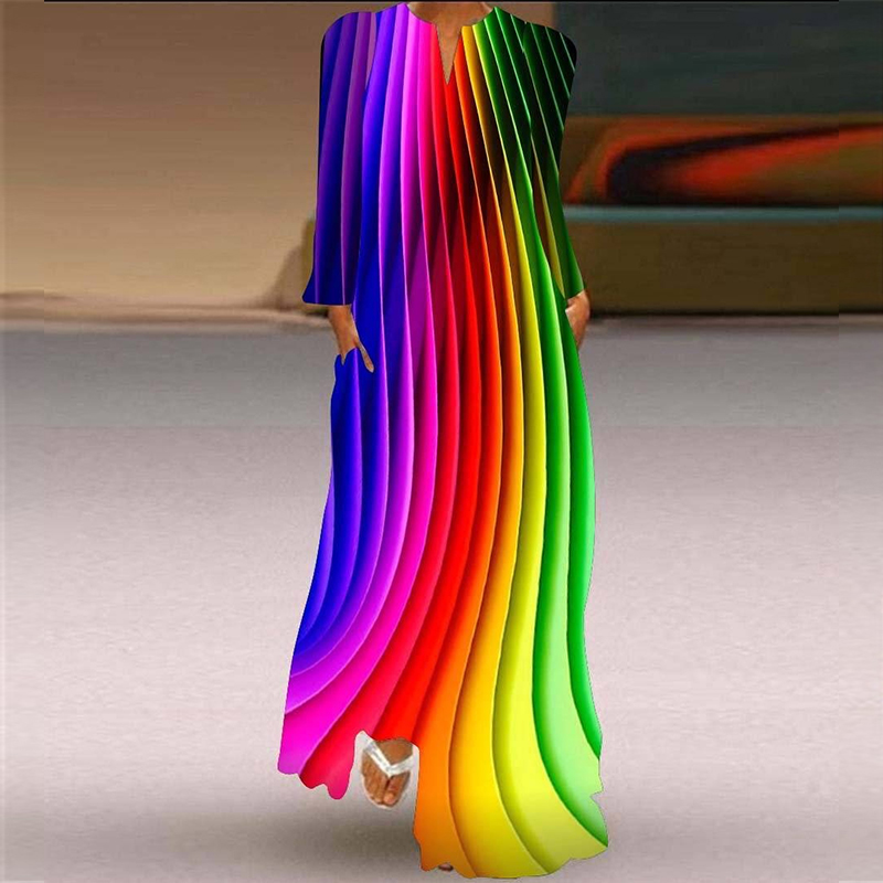 【现货】长袖连衣裙2025秋天新款 旅游拍照舞台走秀女装