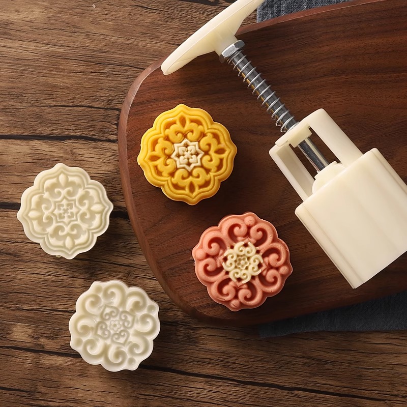 国风月饼模具糕点模型印具手压式烘焙家用做南瓜饼的磨具绿豆糕模