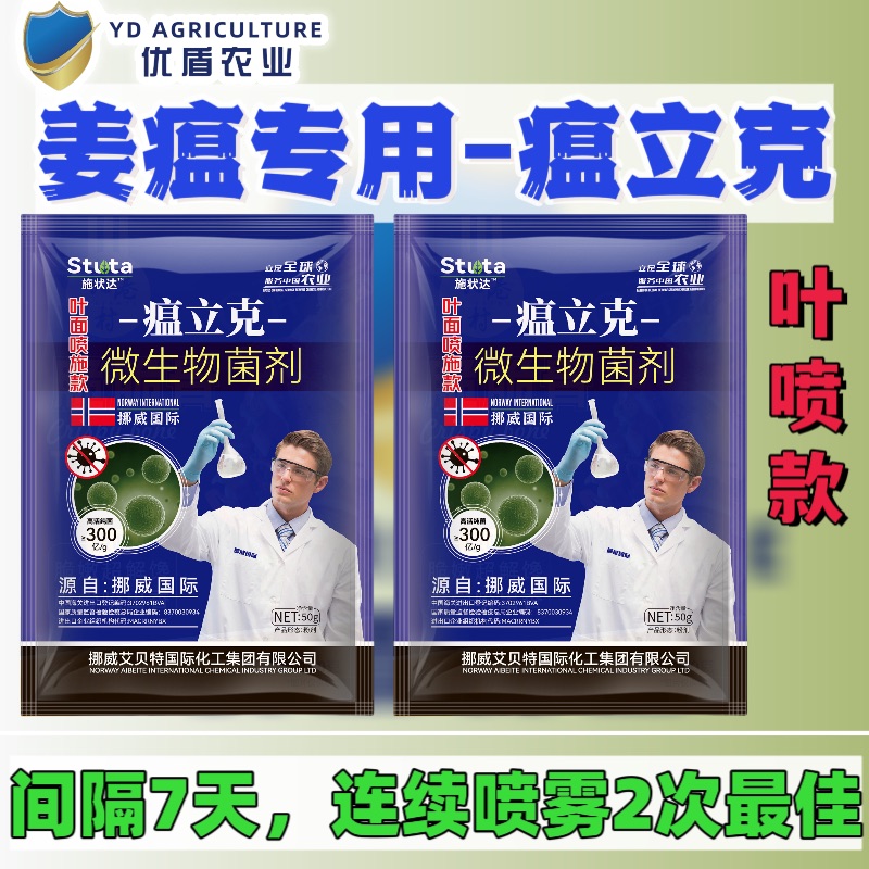 姜瘟清大姜小姜生姜小黄姜通用干枯黄叶茎基腐姜瘟专用