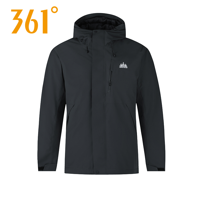 361°短羽绒服男冬季加厚保暖舒适连帽防泼水运动外套男552443306H