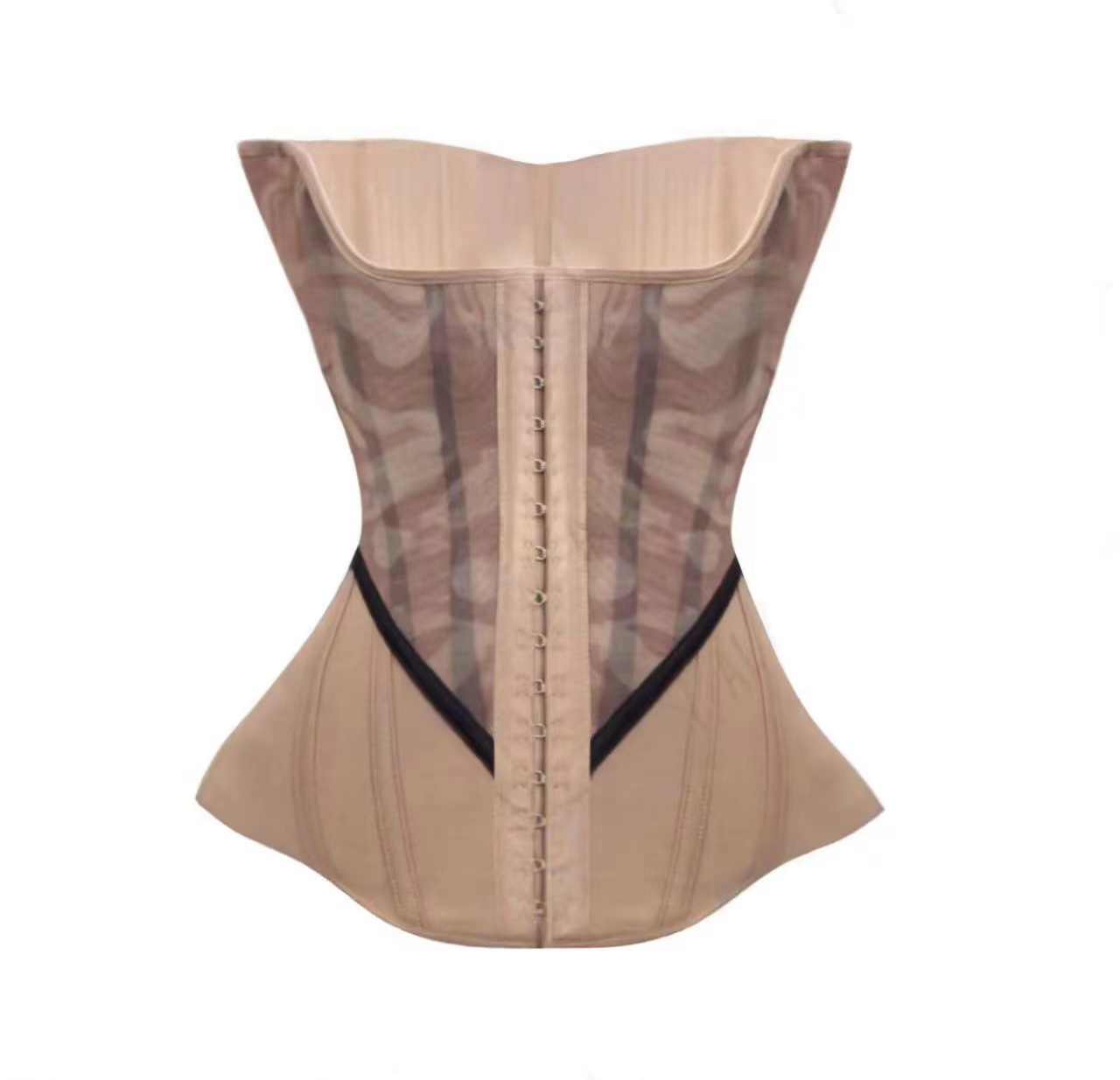 四季升级强压加高网纱薄款收腹时尚运动透气紧致塑形束腰带矫正