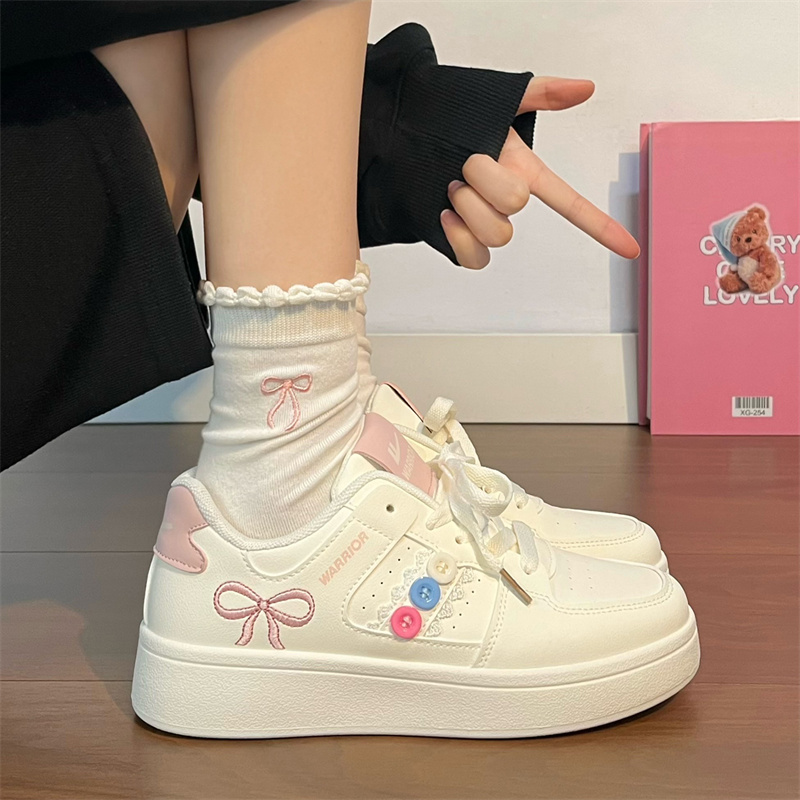 回力小白鞋女款休闲百搭ins秋季新款小众学生韩版潮鞋运动厚底鞋