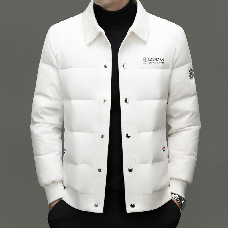 冬季羽绒服男士潮流短款翻领加厚保暖休闲秋冬装外套轻薄立领