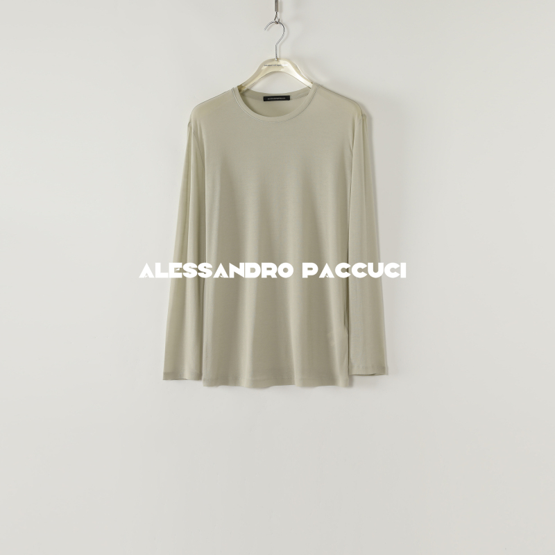 AP洛哥52064TT 黑标/100棉强捻罗纹圆领多色长袖时尚百搭T恤