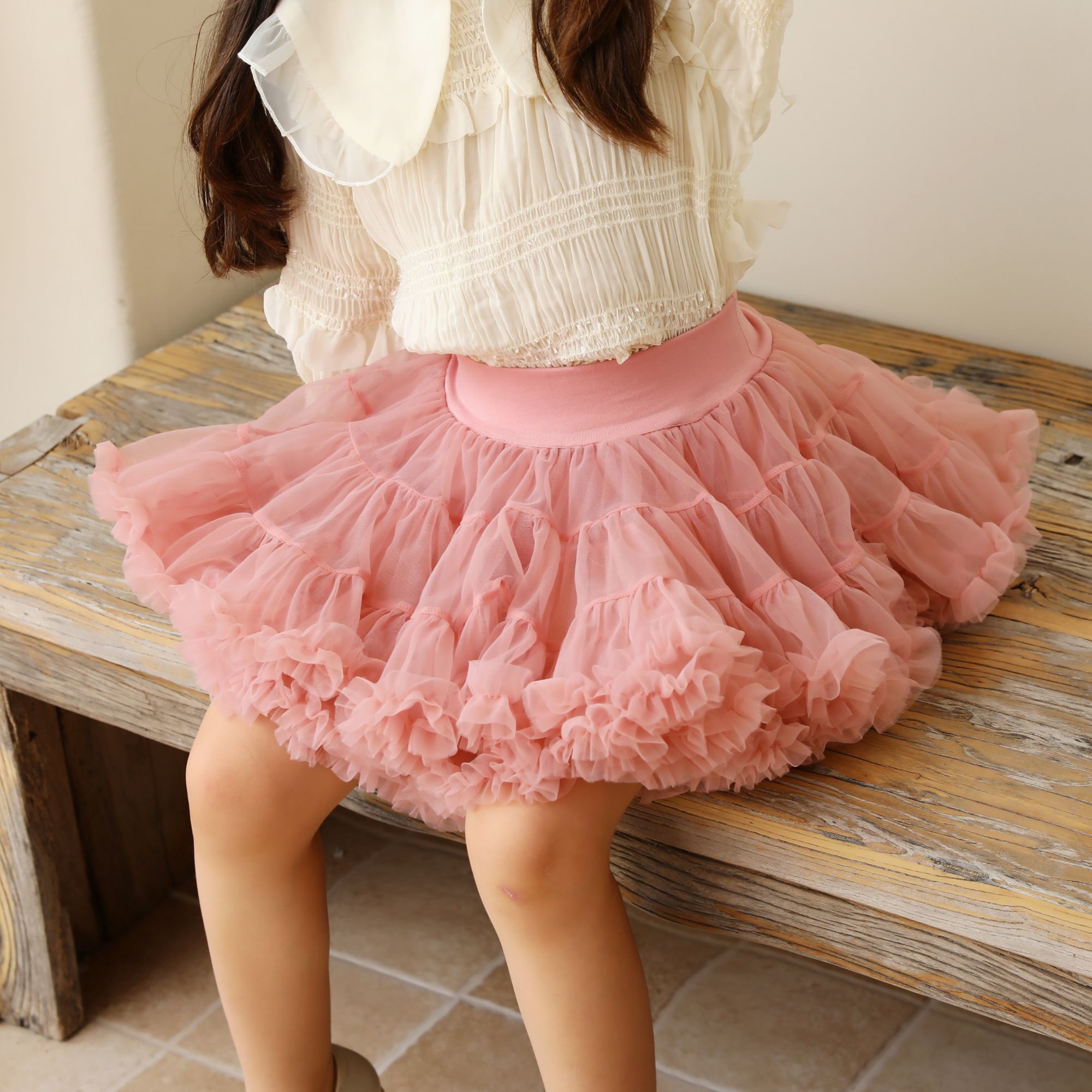 女童tutu裙公主裙春秋季儿童半身裙蓬蓬裙兔兔裙女孩Tutu裙洋氣