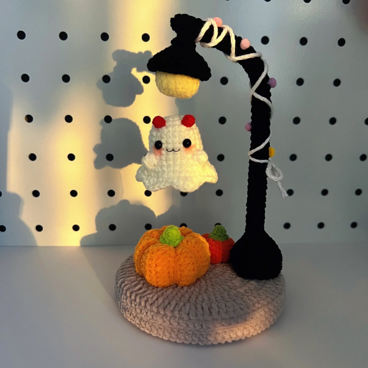 悬浮幽灵材料包 毛线手工钩针编织DIY材料包万圣节礼物创意摆件