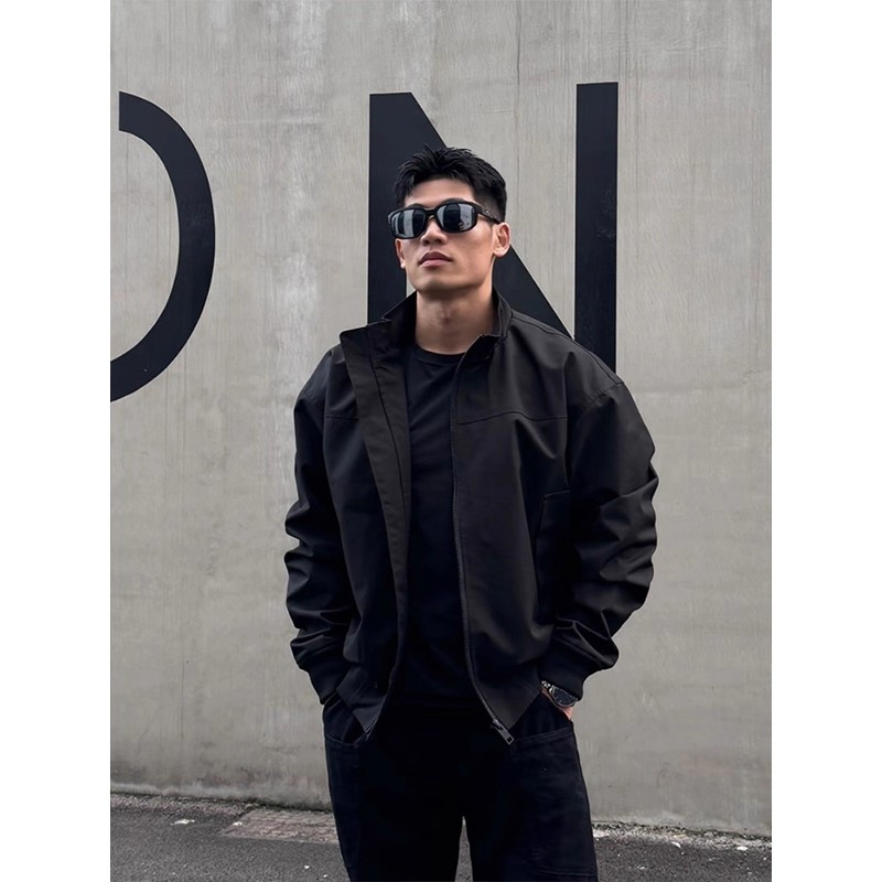 秋季外套2025新款男潮牌飞行员夹克三防立领美式工装cleanfit夹克