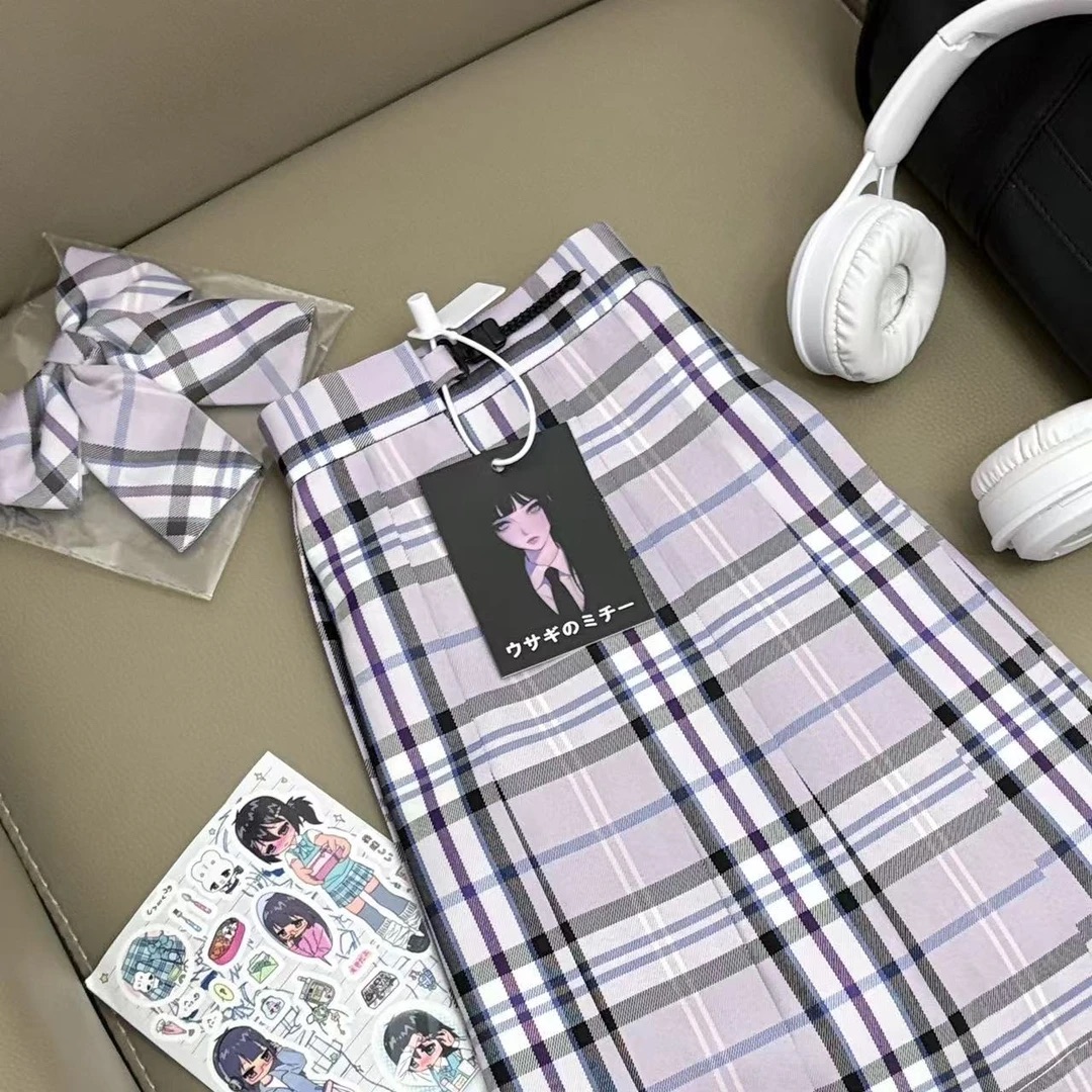 麻薯JK【小苍兰】制服原创格裙学院风女百褶裙短裙裙子显白百搭