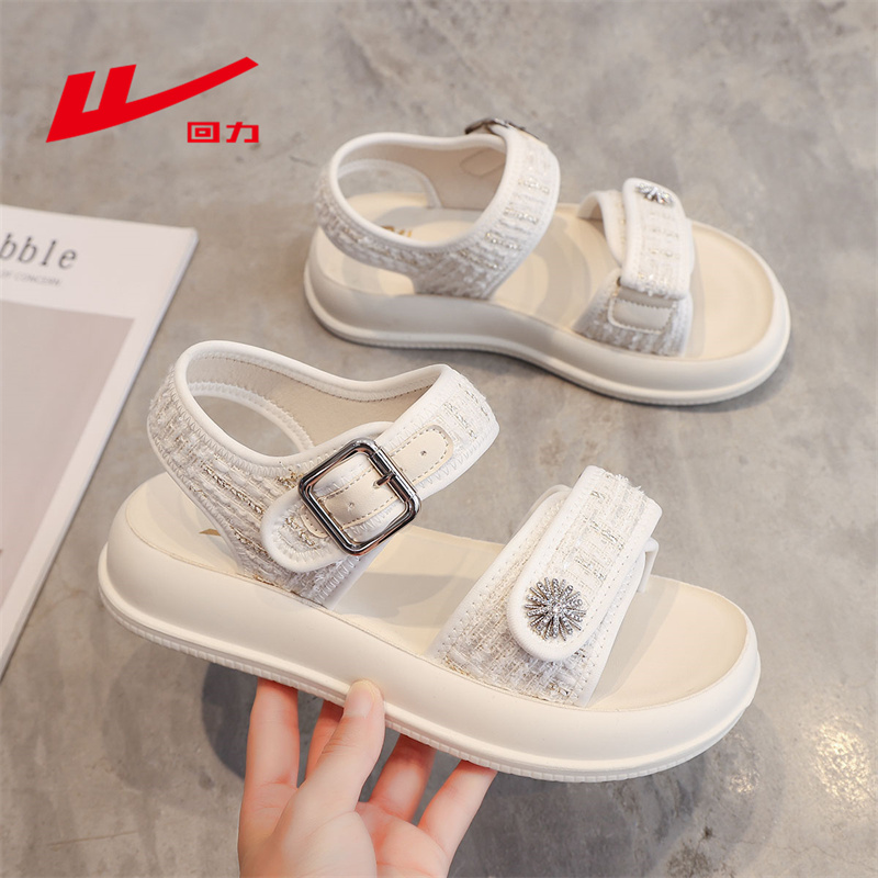 回力凉鞋小香风女鞋2025新款夏季外穿配裙子女士爆款休闲百搭鞋子