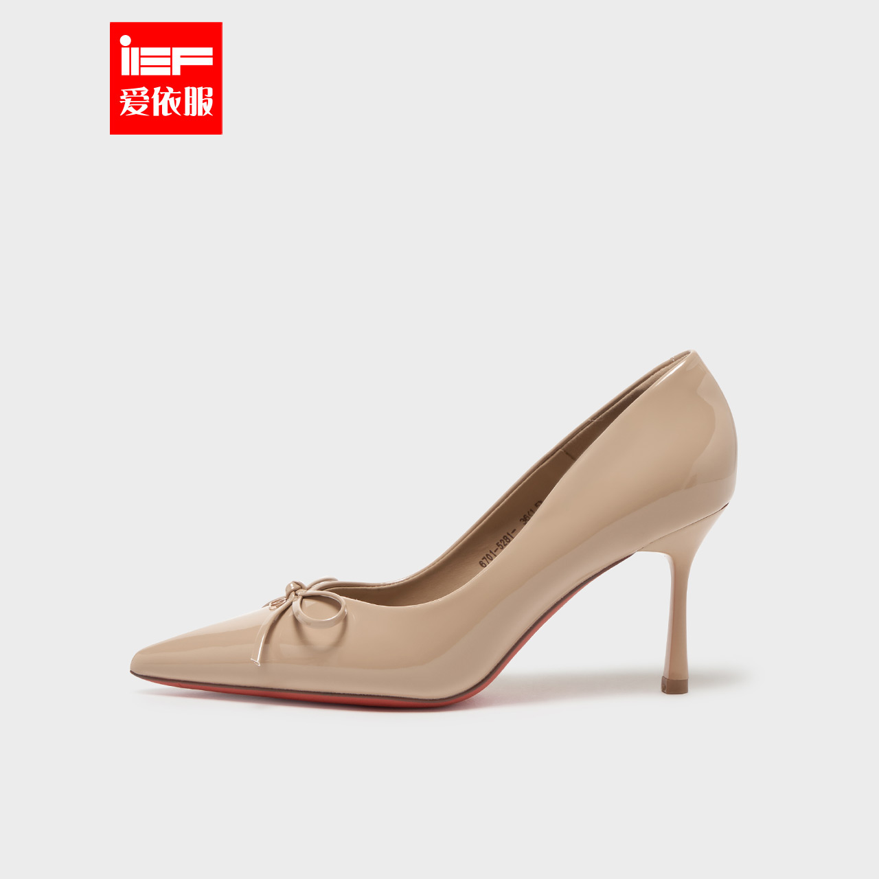 IEF/爱依服2025秋季新款法式气质感蝴蝶结设计百搭尖头细跟单鞋