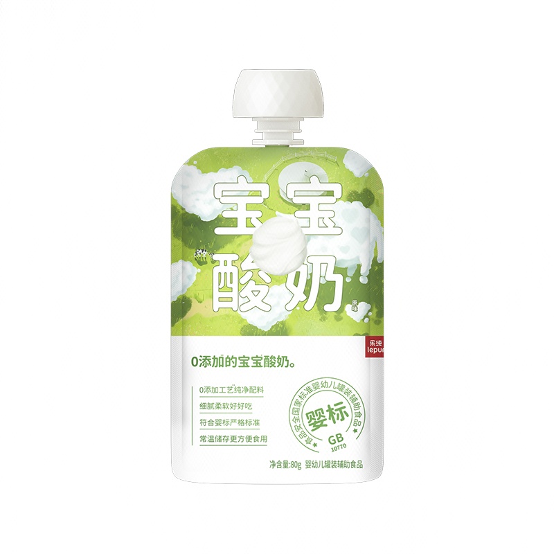 乐纯酸奶6月龄宝宝的第一口常温水果酸奶配料干净口感细腻