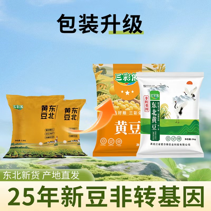 【2025头茬黄豆】新收割东北黄豆打豆浆豆颗粒饱满圆润非转基因