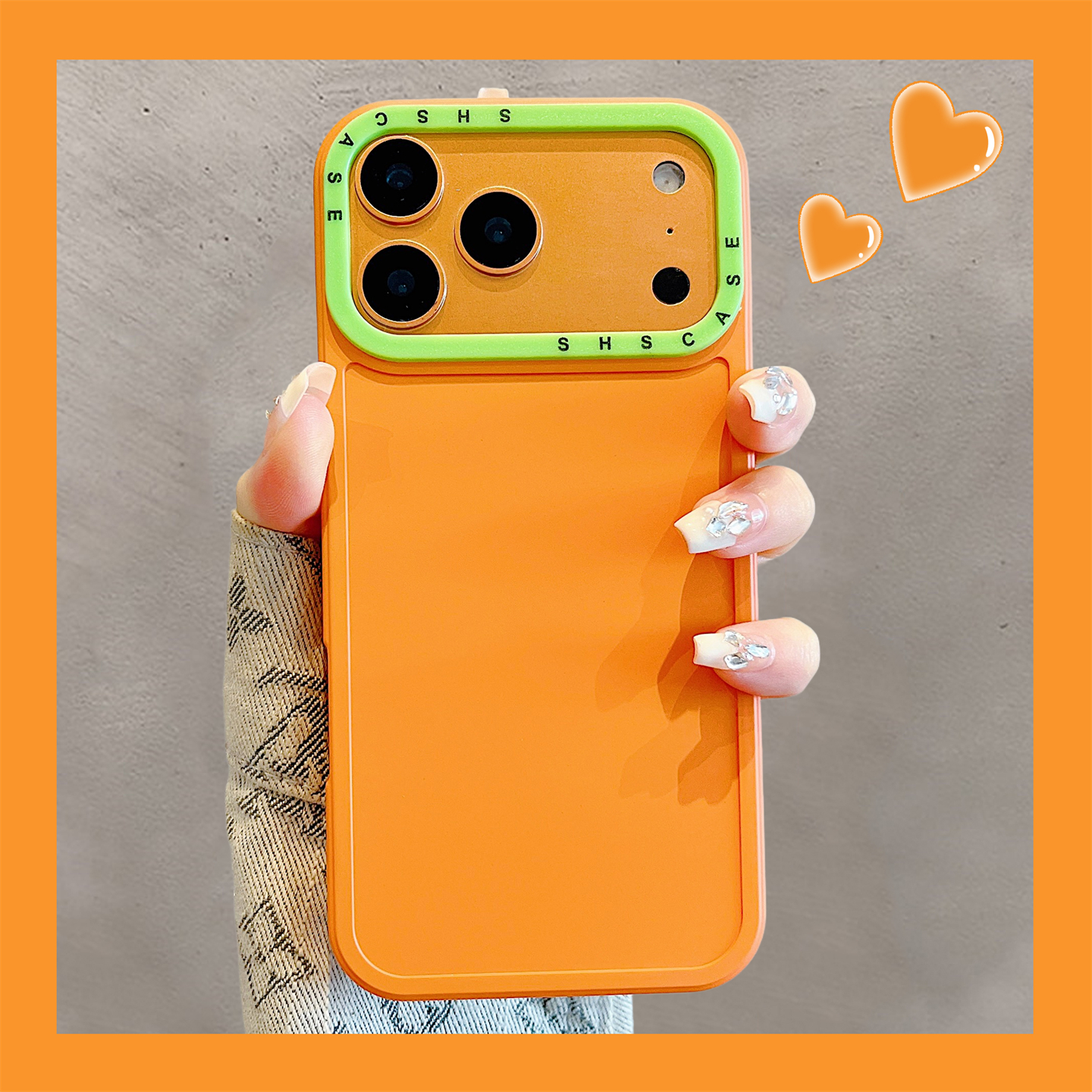 适用苹果iPhone17手机壳橙色肤感苹果17promax撞色软壳16pro小众