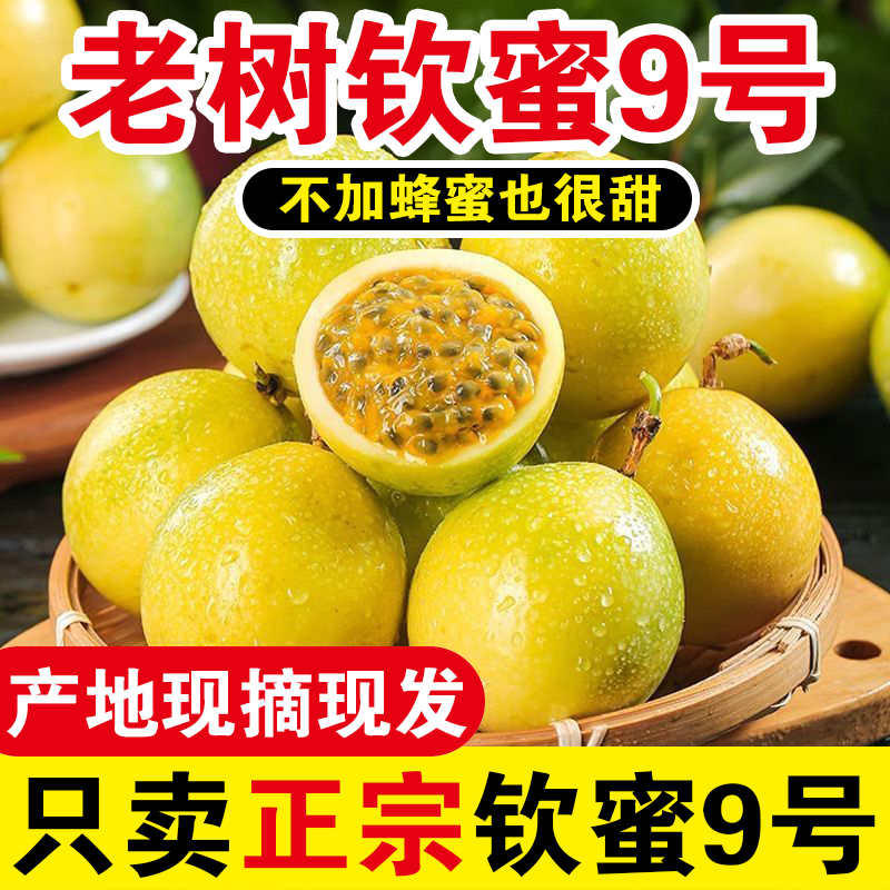 【真大果】正宗广西钦蜜9号黄金百香果新鲜当季水果 香甜多汁黄金果