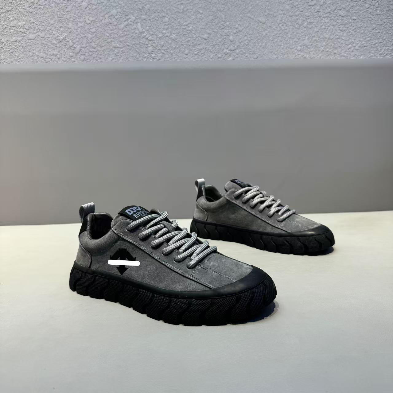 软底系带时尚休闲鞋低帮鞋子耐磨拼色运动舒适素面