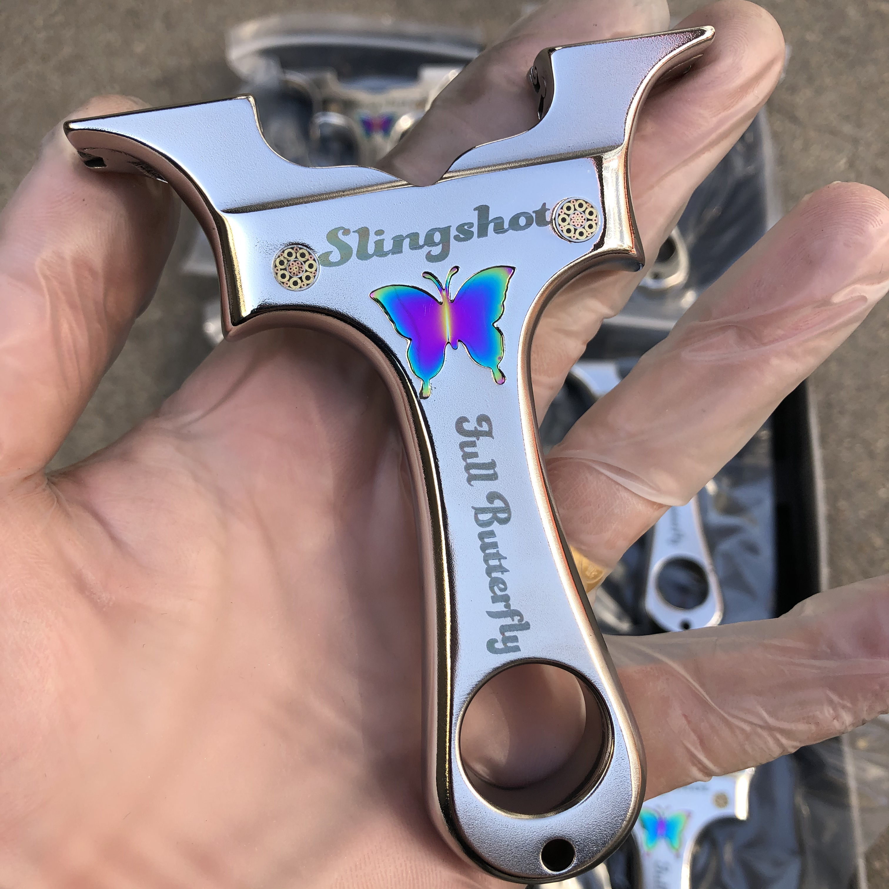 正品征途不锈钢龙齿蝴蝶户外玩具