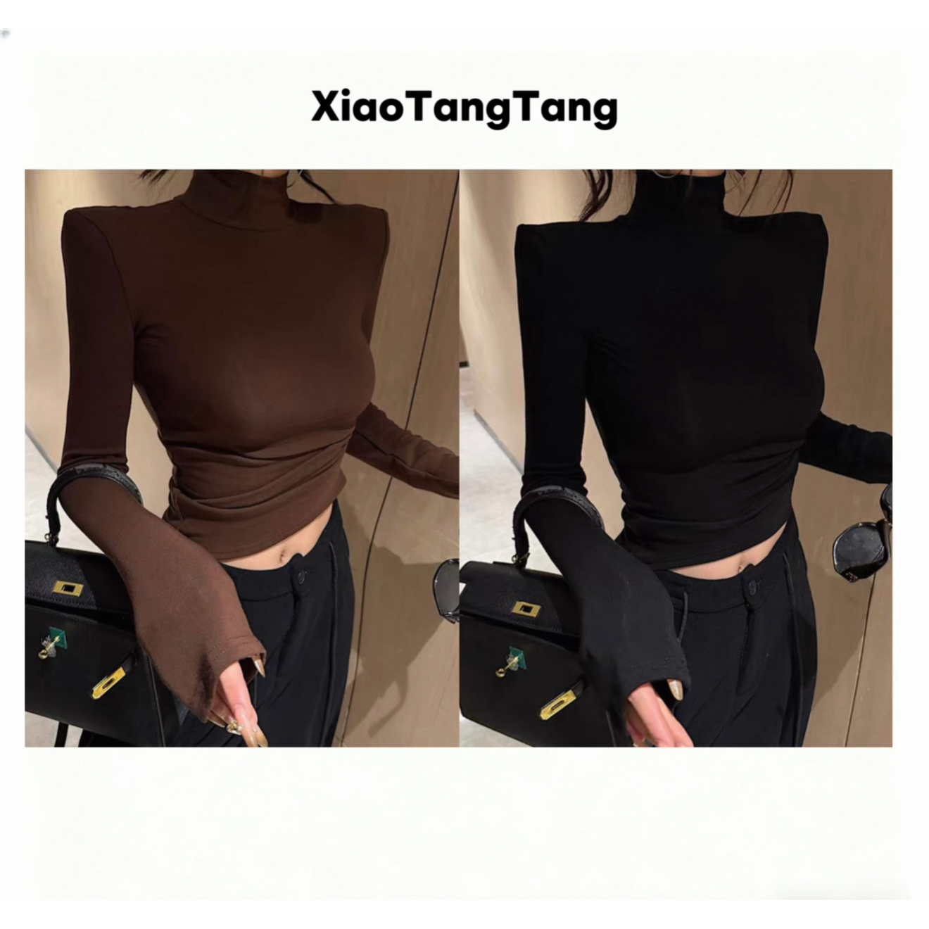 117高领加绒打底衫 新款