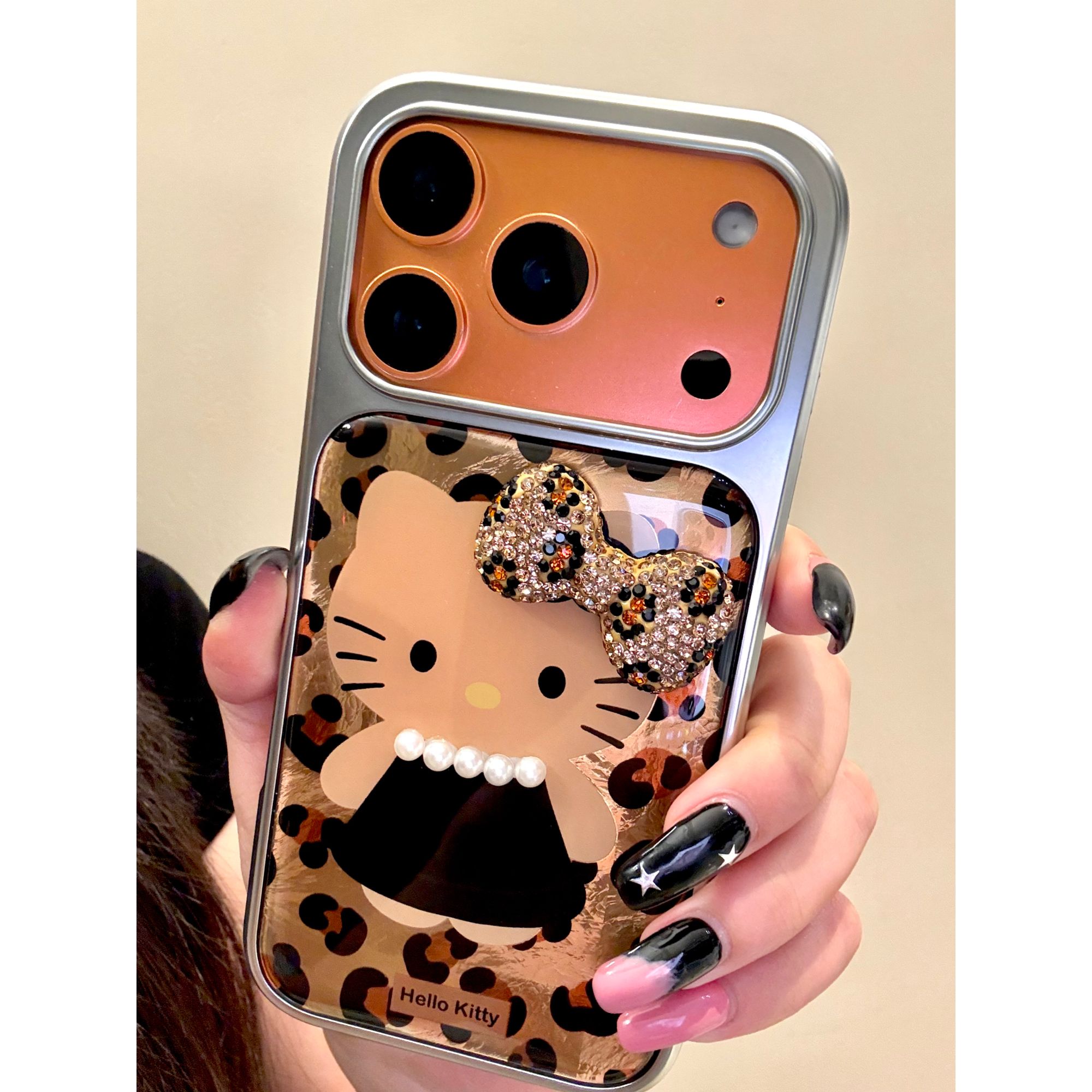 适用苹果iphone17promax电镀豹纹猫16pro韩系15ins风可爱14手机壳