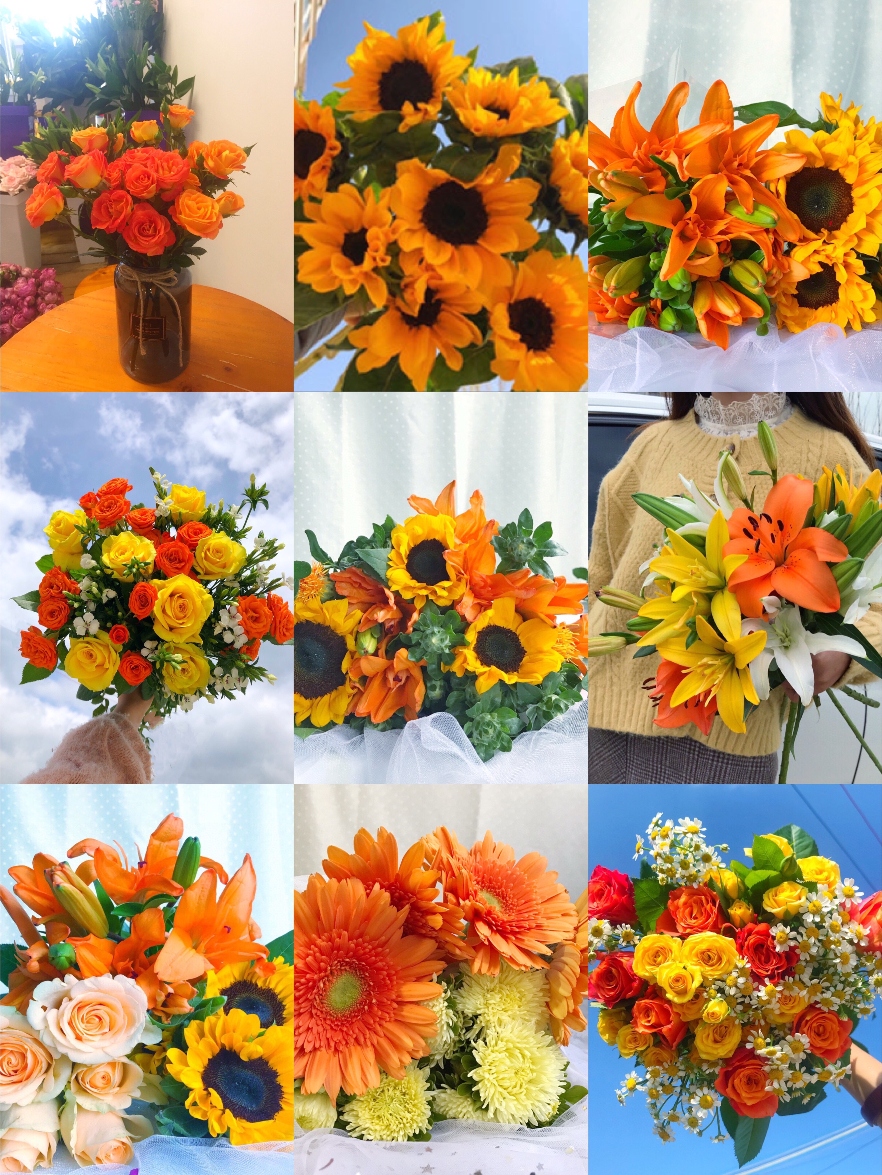 【鲜花 优惠 套餐】单头 多头玫瑰 百合 向日葵 配花 配草