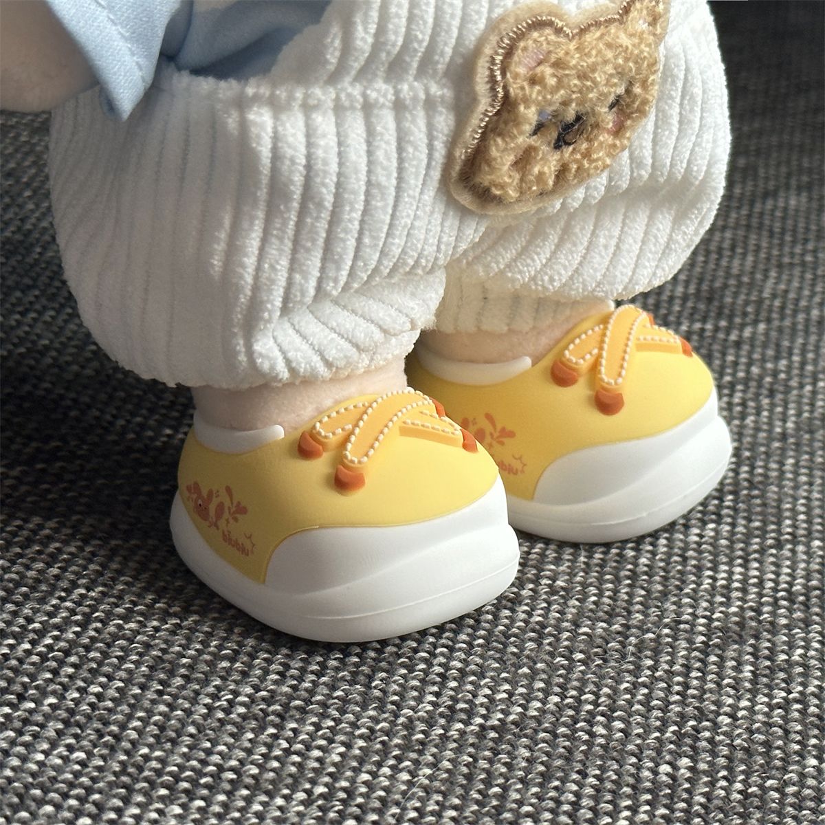 娃娃鞋20cm厘米棉花娃娃休闲鞋子玩偶毛绒玩具公仔可站立软胶鞋HR