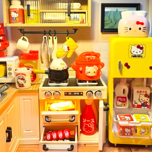 微缩娃娃屋KT微缩世界树脂仿真DIY可爱猫咪微缩食玩Q版萌粒摆件