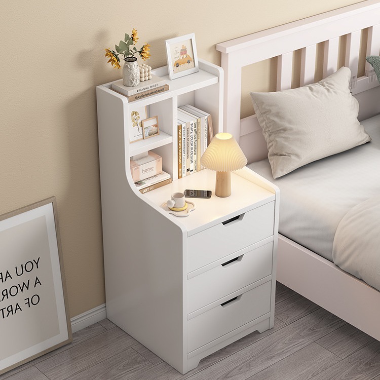 床头柜简约现代床头多层收纳储物柜特价简易多功能卧室组装床头柜