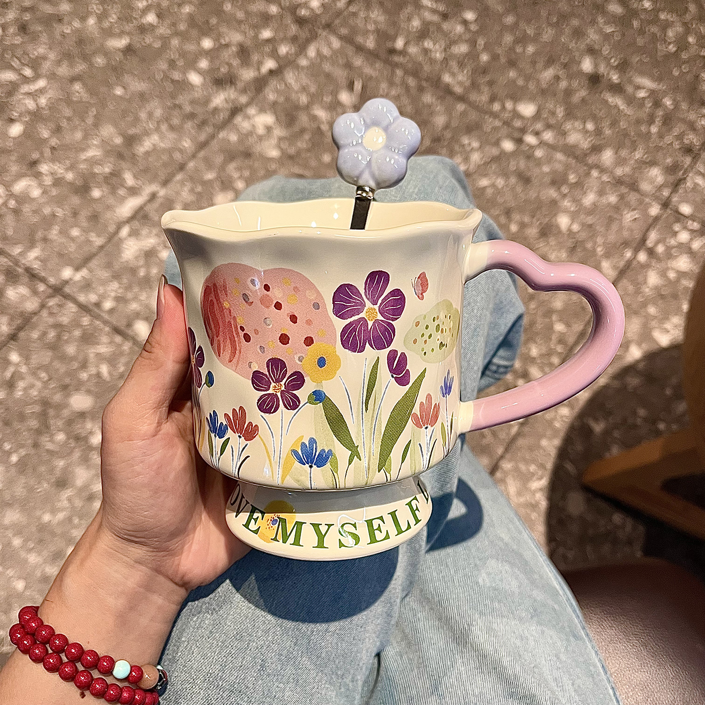 高级感陶瓷杯子小众设计感水杯大容量咖啡杯马克杯送女生伴手礼品