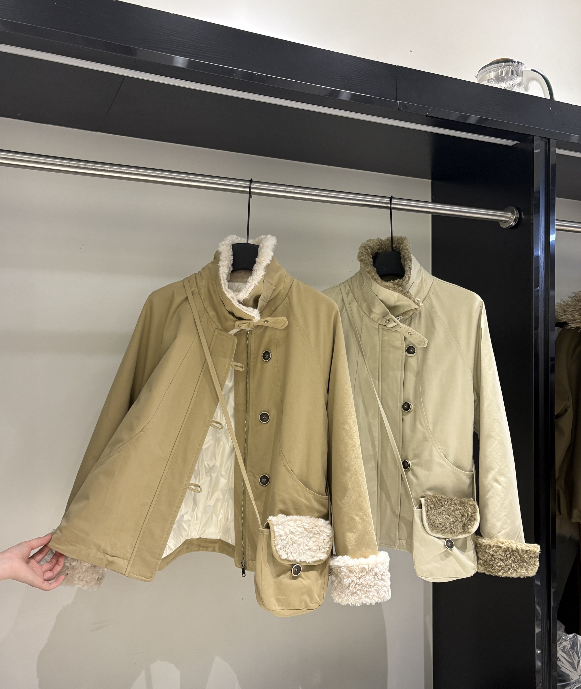 FERAN/菲然新款加厚韩版白鸭绒羽绒服外套配包包51118