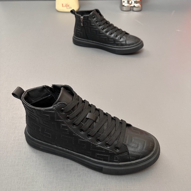 高帮板鞋板鞋休闲纯色高帮休闲鞋休闲高帮皮鞋冬季