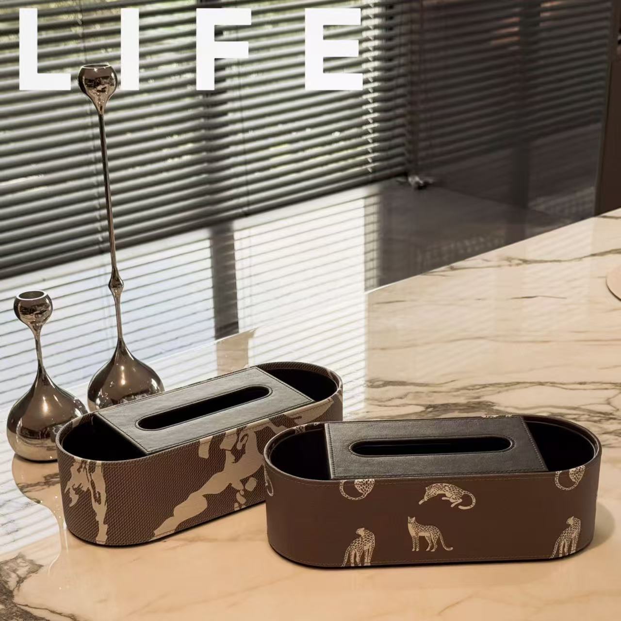 2025新款复古法式轻奢抽纸盒美式软装高级感客厅餐巾纸盒创意