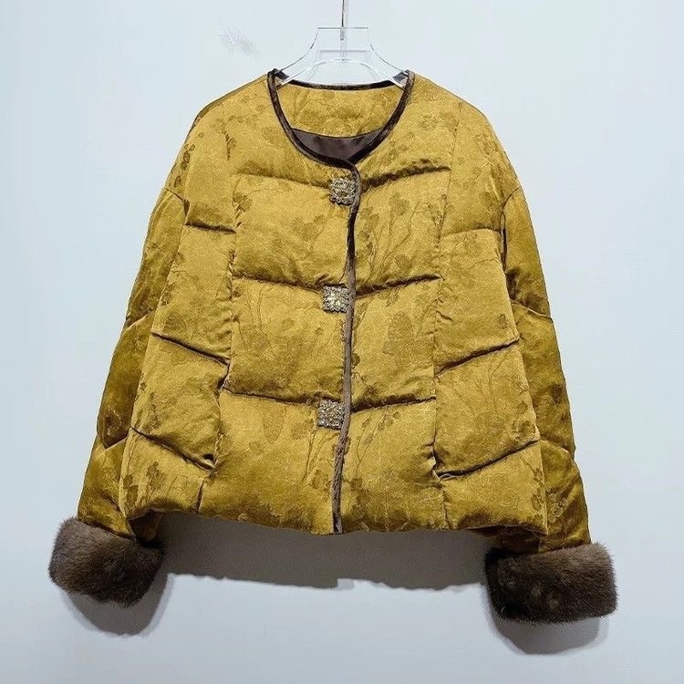 新中式国风红色棉服外套女2025新款爆款冬季高级感唐装年轻款棉袄