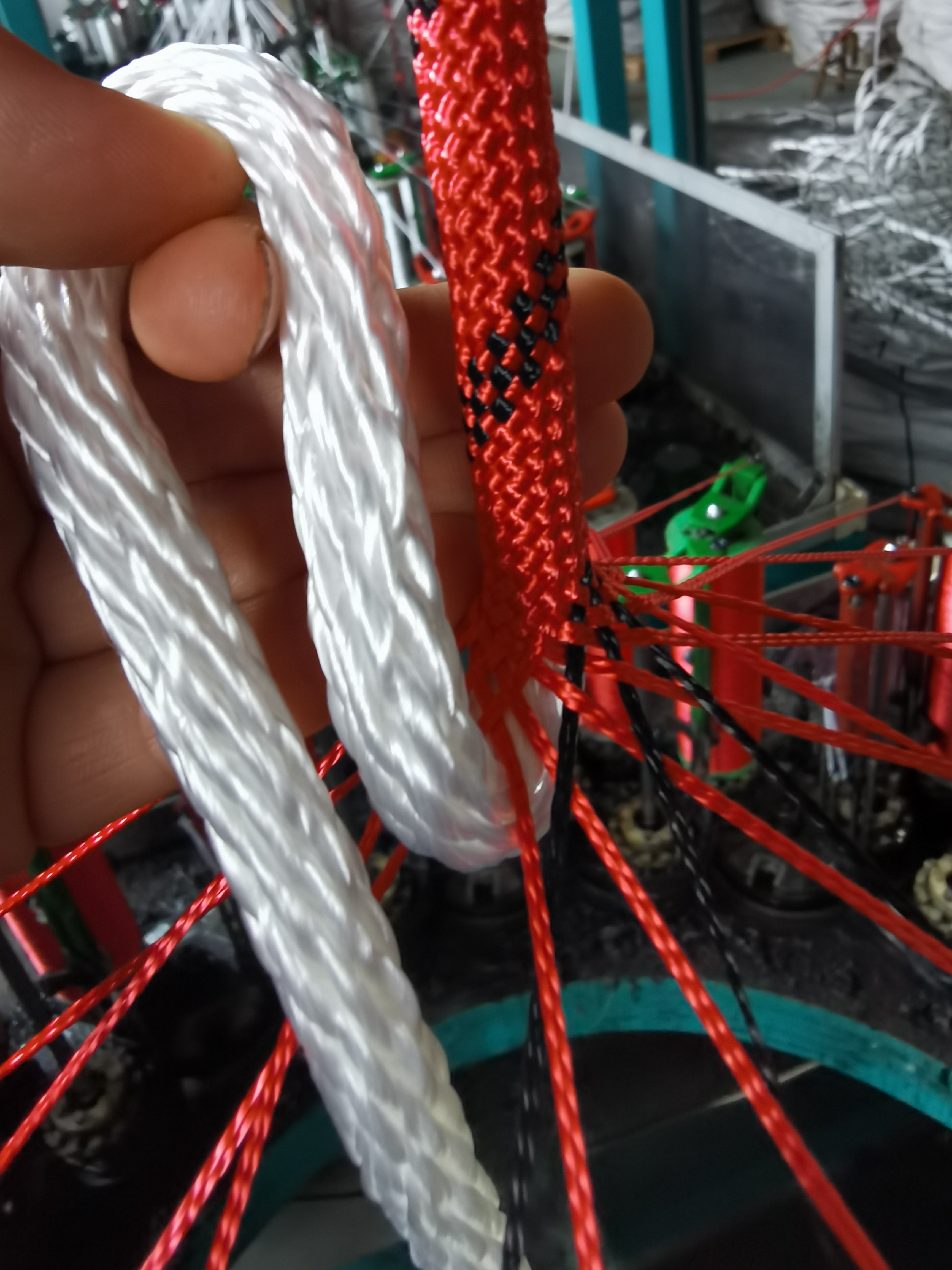 高空作业外墙清洗蜘蛛人专用吊绳纯涤纶绳耐磨编织安全绳