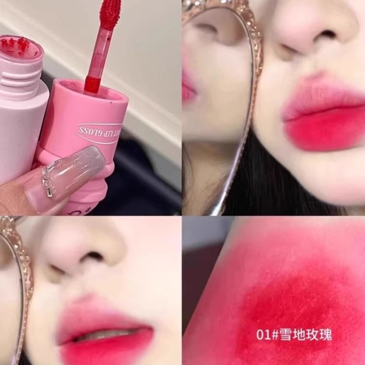 兔兔柔雾唇釉哑光雾面丝绒自然细腻显色韩系元气少女平价唇彩唇釉