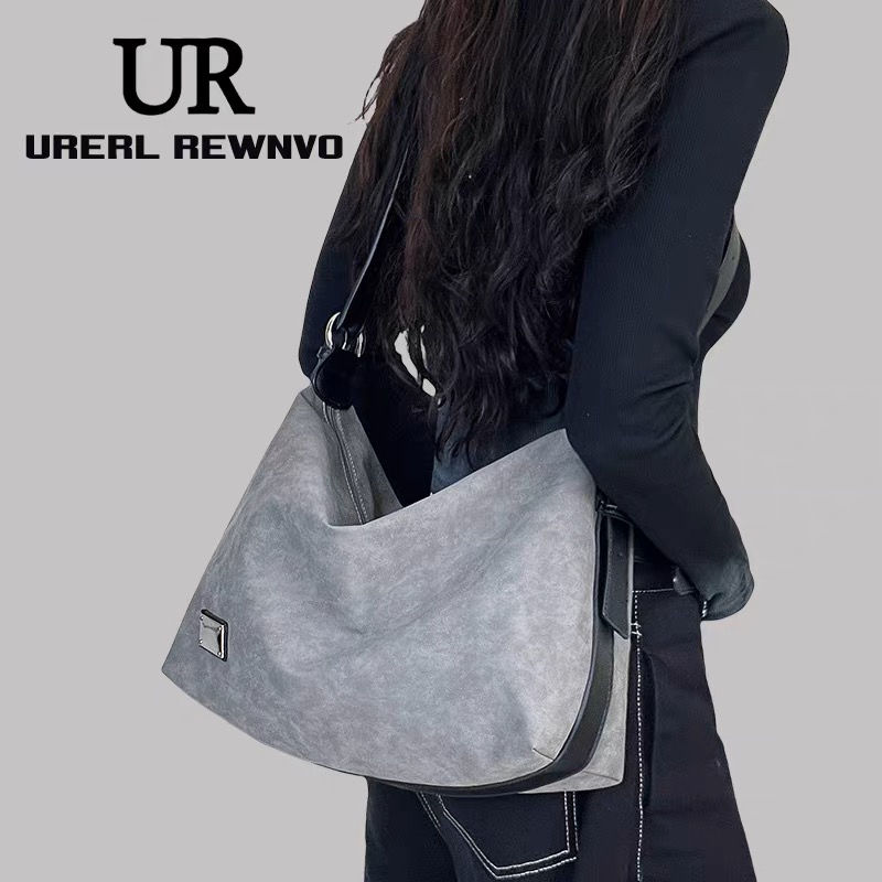URERL REWNVO软皮托特包女2025新款通勤大容量斜挎大包通勤大挎包