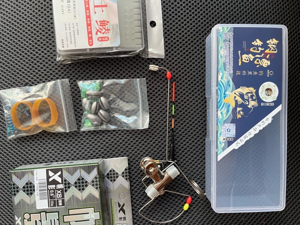 钢漂钓鱼套装主线子线双钩开口铅8字环到手可钓套装