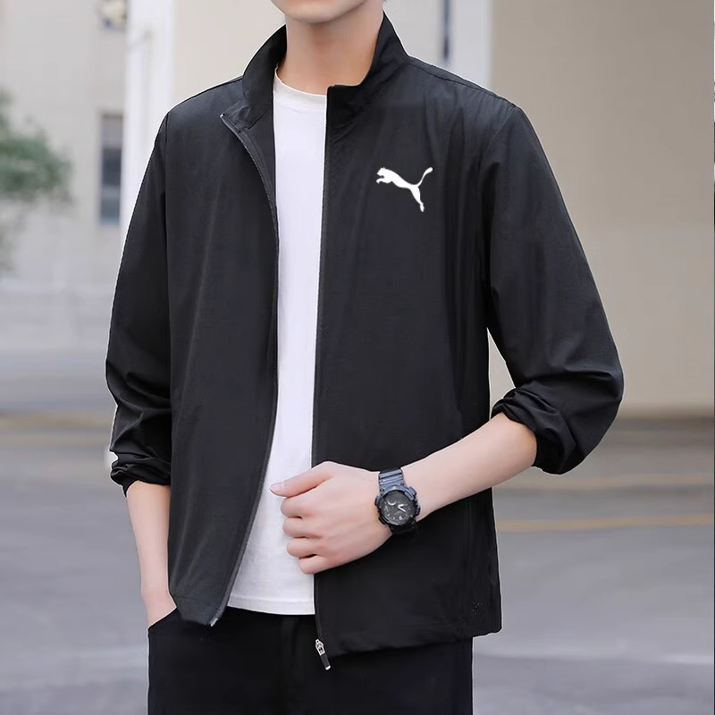 PUMA彪马官网外套男装秋季新款梭织茄克立领运动服夹克男680657