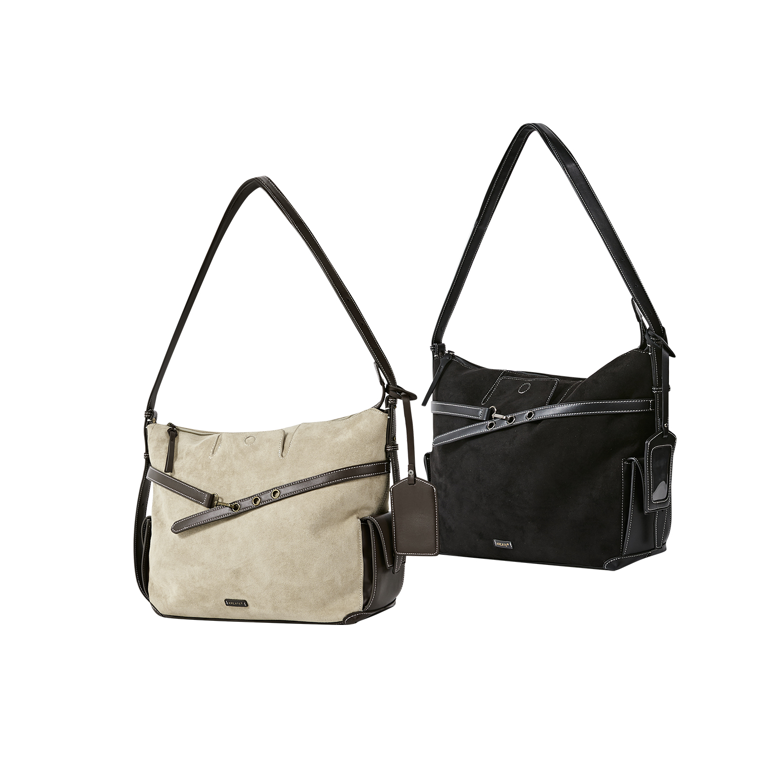 KREATE「罗曼蒂克」磨砂麂皮磁吸可调节肩带通勤包大容量斜跨托特包