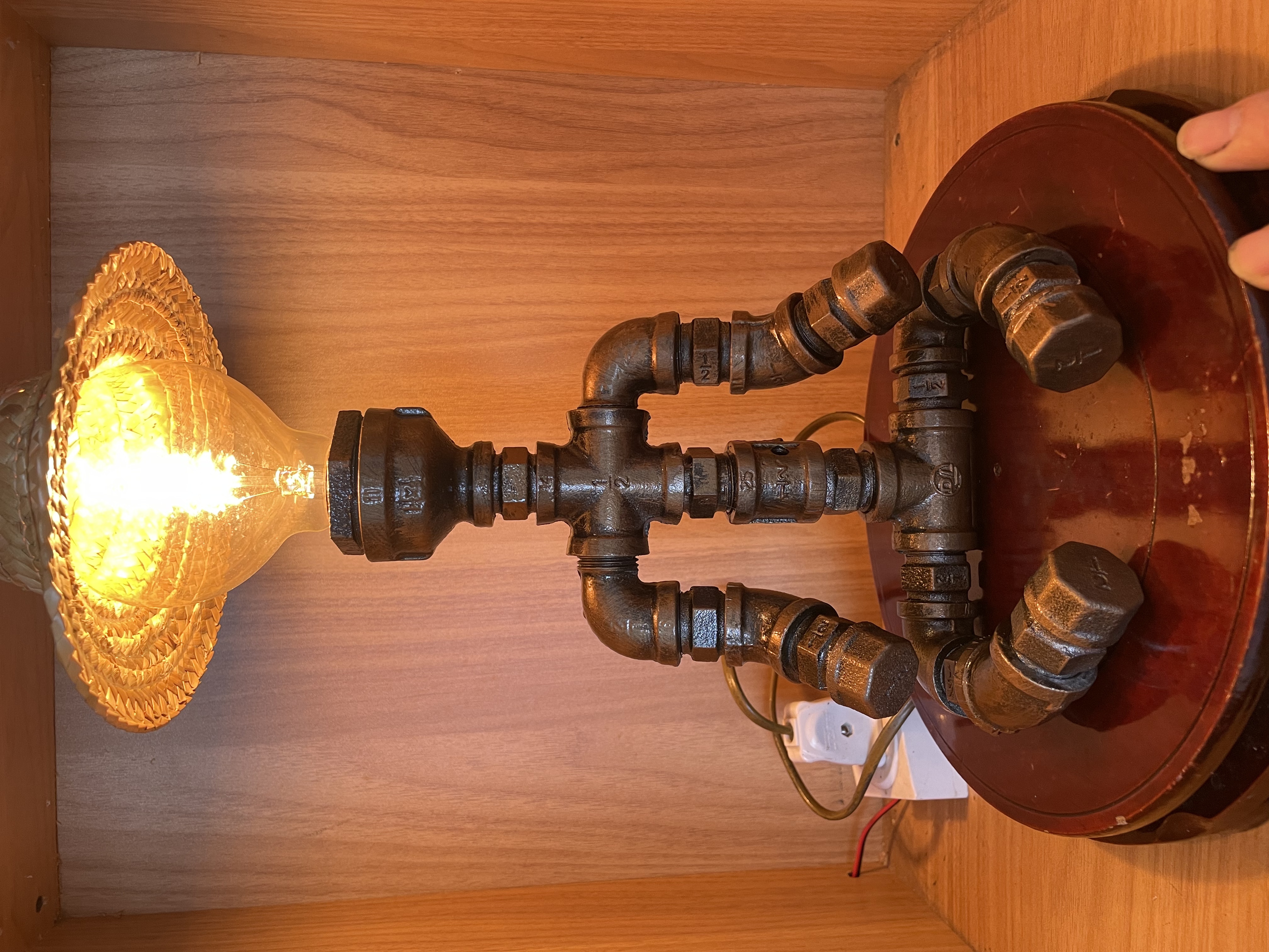 工业风工装风111V-240V（含）台灯落地灯复古书房纯手工创意老物件