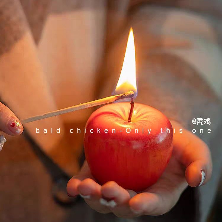 圣诞节平安夜蜡烛仿真苹果蜡烛生日圣诞装饰礼品送朋友圣诞礼物zz