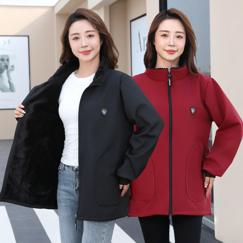 冬季加绒加厚正穿围裙罩衣柔暖亲肤厨房在家做家务车间工作服男女