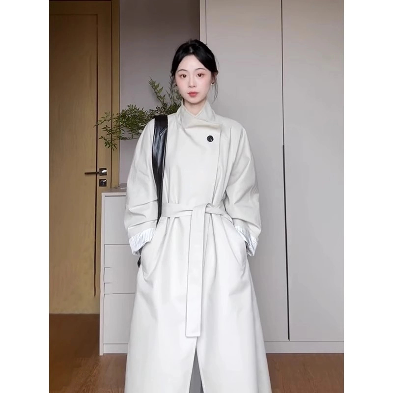 高级感风衣外套女爆款2025春秋新款长款高个子韩系日系英伦风休闲